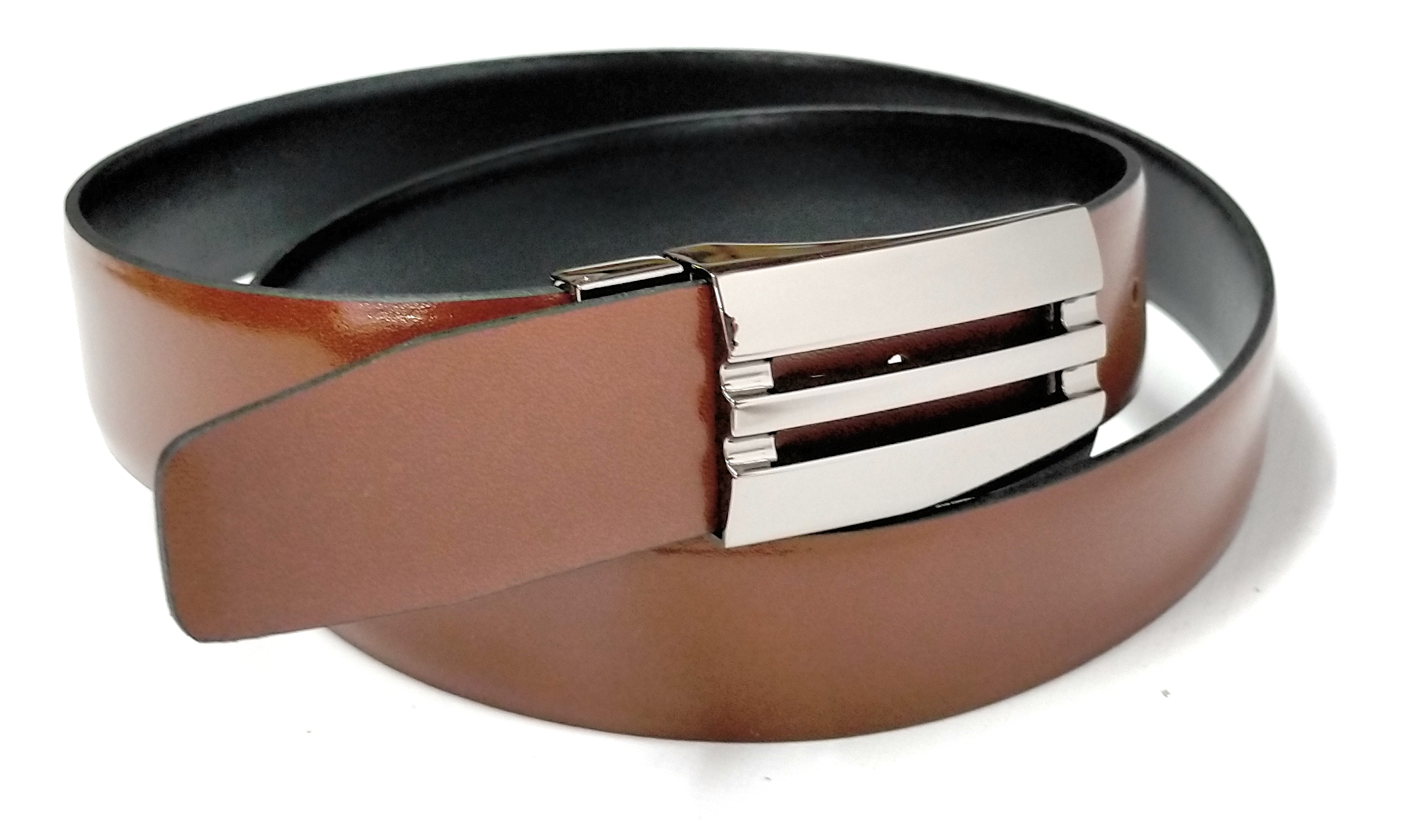 Cinturón de piel reversible