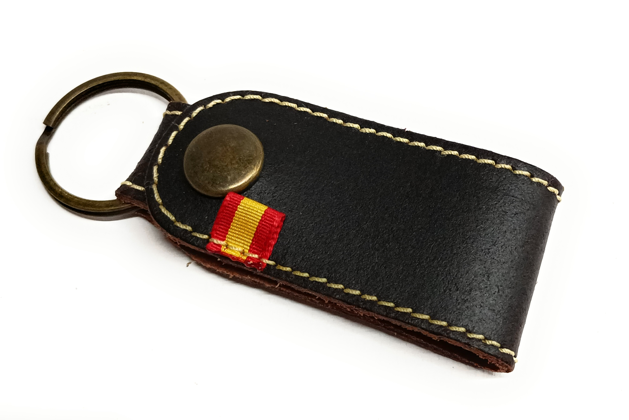Llavero para cinturón marrón oscuro
