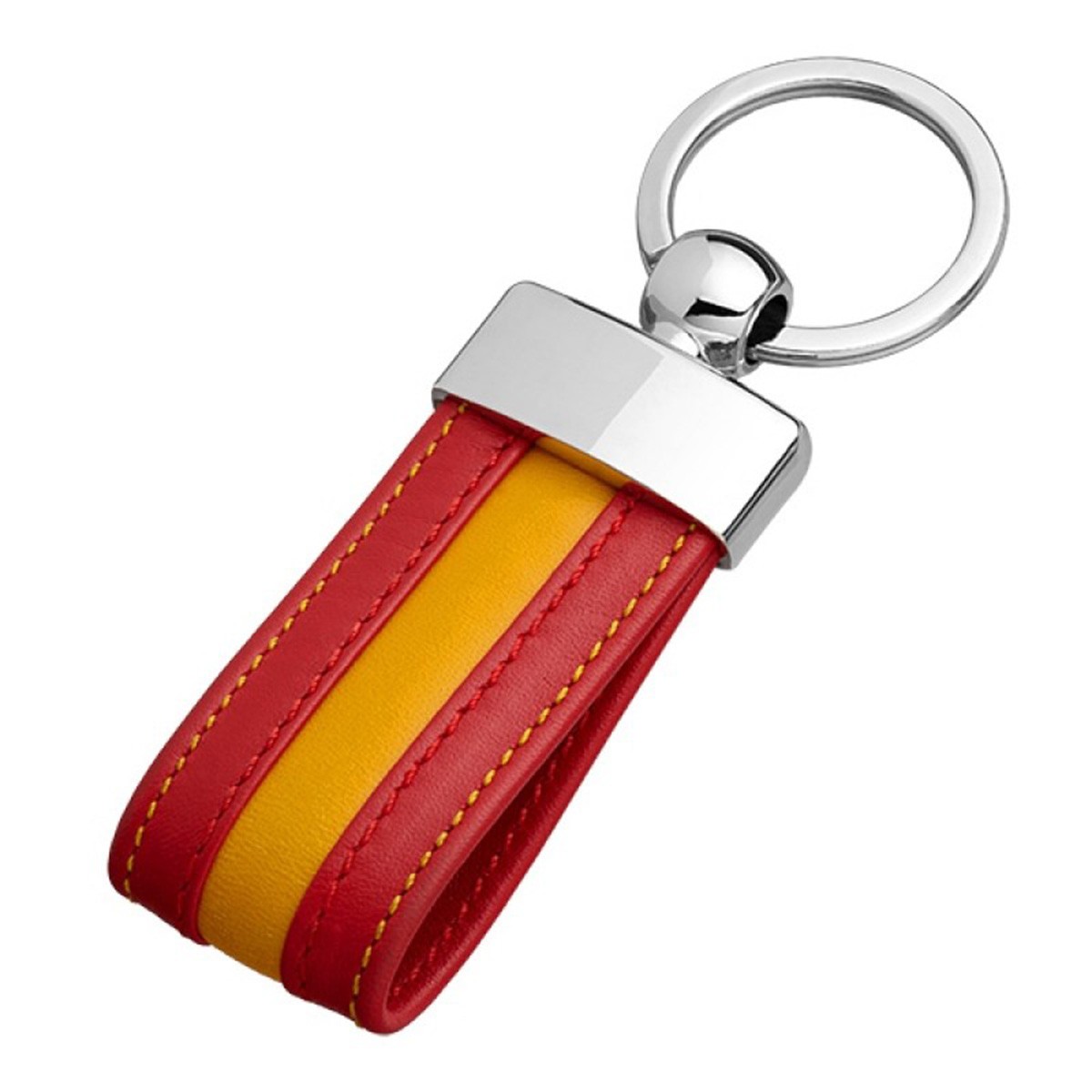 Llavero de piel bandera España