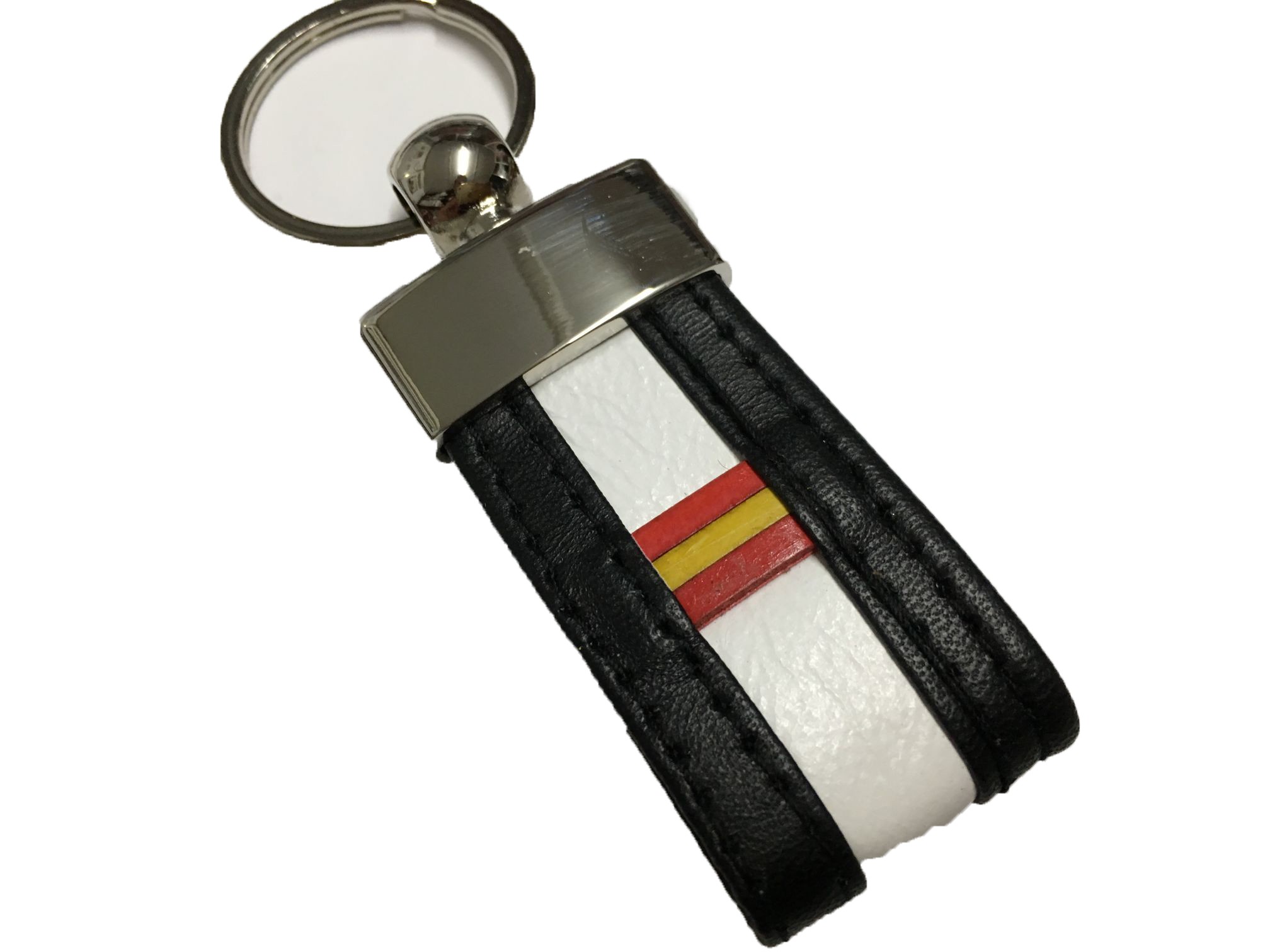 Llavero de piel bandera españa