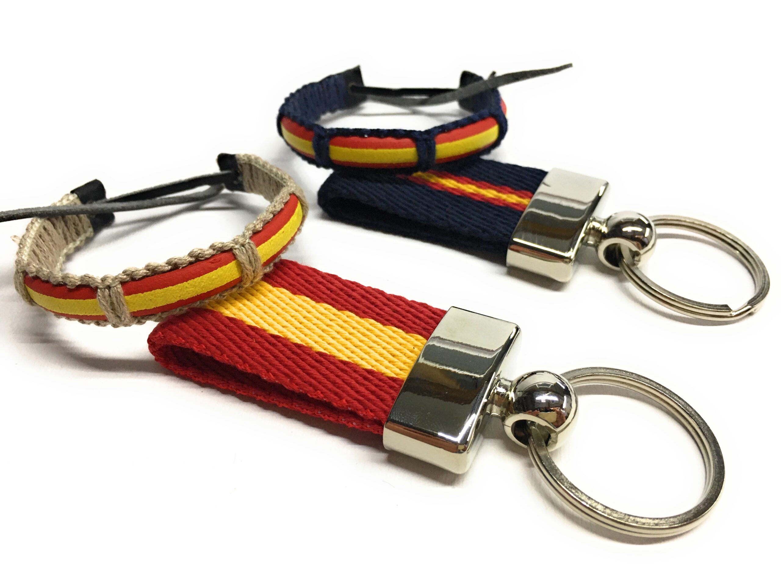 Pack 2 Pulseras Surferas + 2 Llaveros España