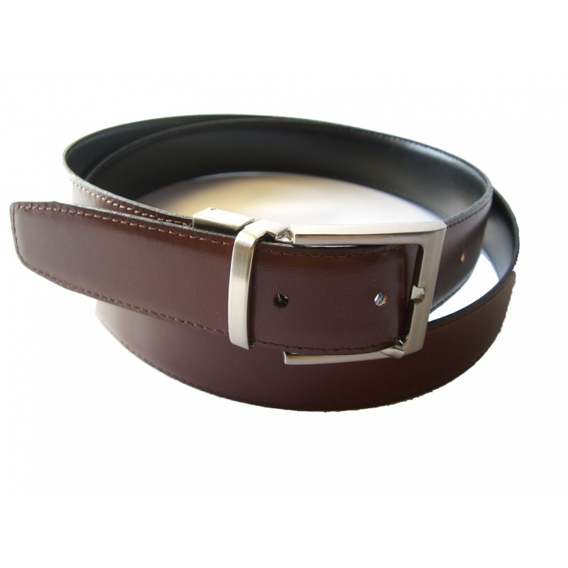 cinturon de piel reversible